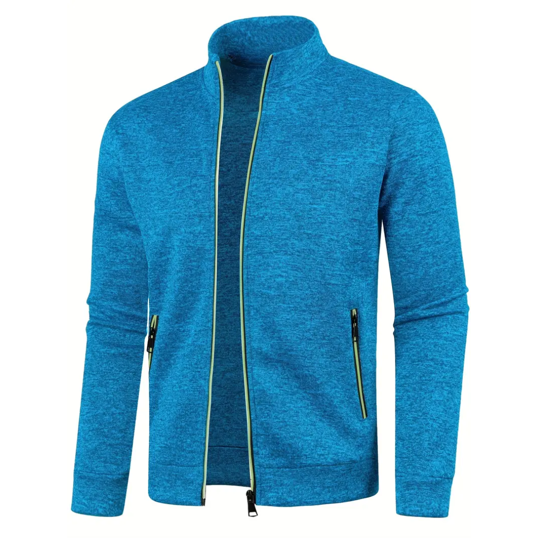 Clive Classic Zip-Up Knit Jacket