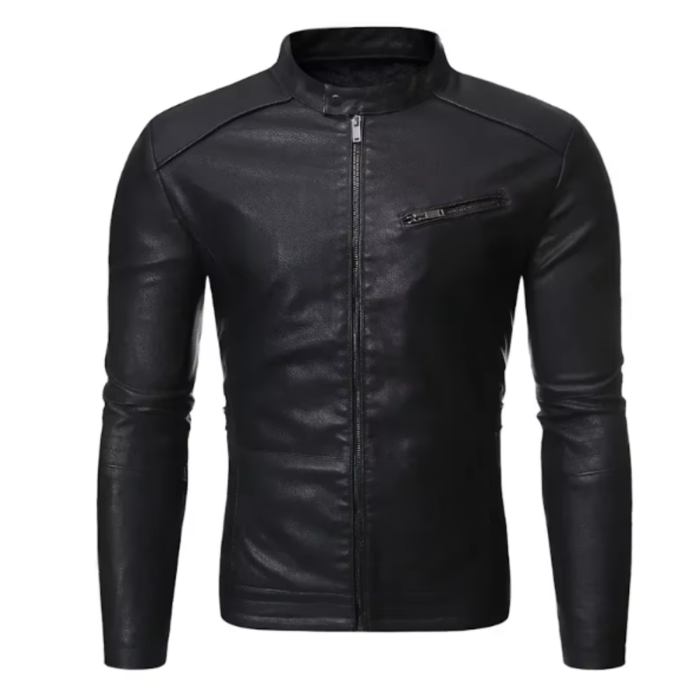 Classic Slim Fit Leather Jacket