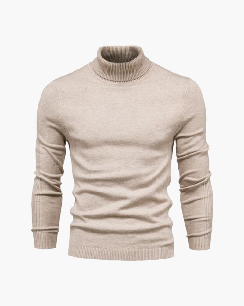 Elegant Merino Wool Roll Neck Sweater
