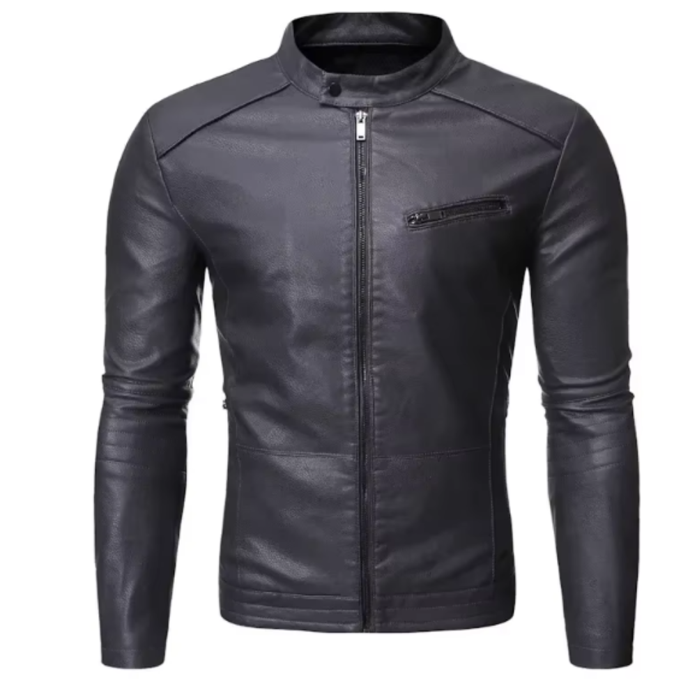 Classic Slim Fit Leather Jacket