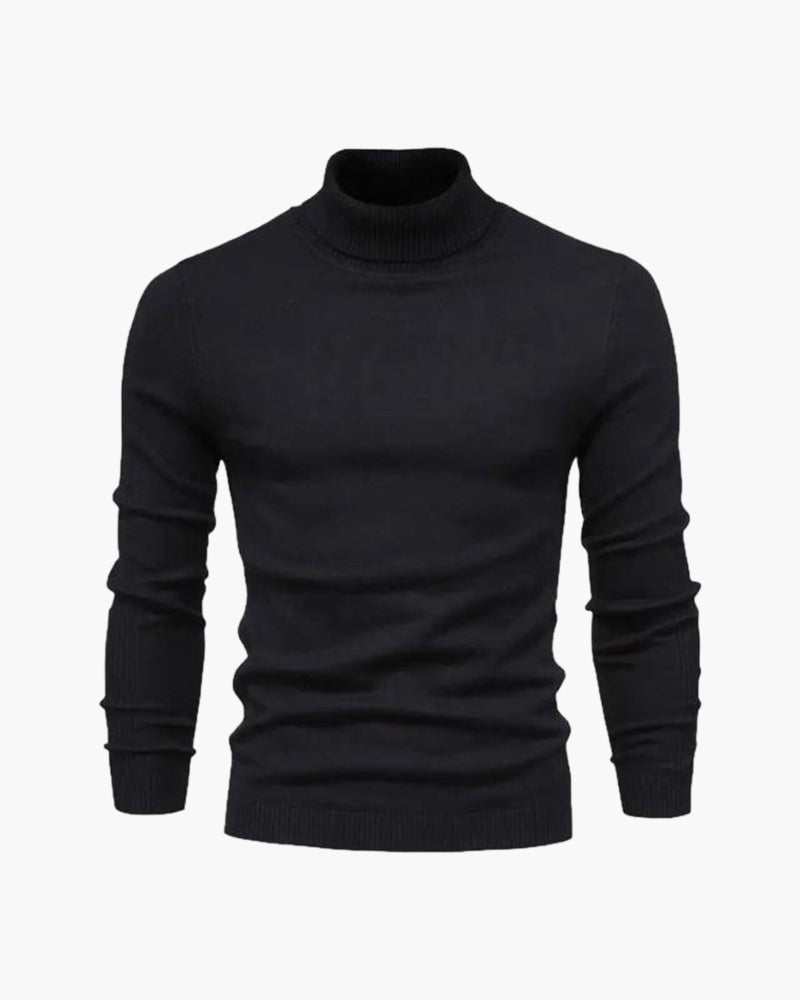 Elegant Merino Wool Roll Neck Sweater