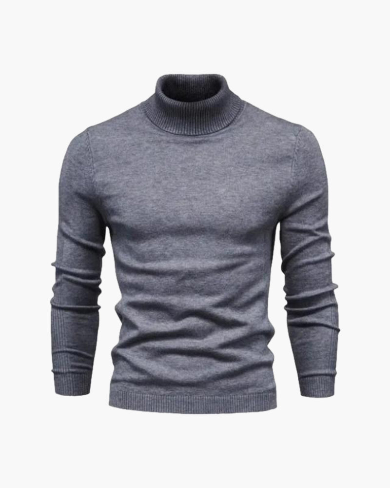 Elegant Merino Wool Roll Neck Sweater