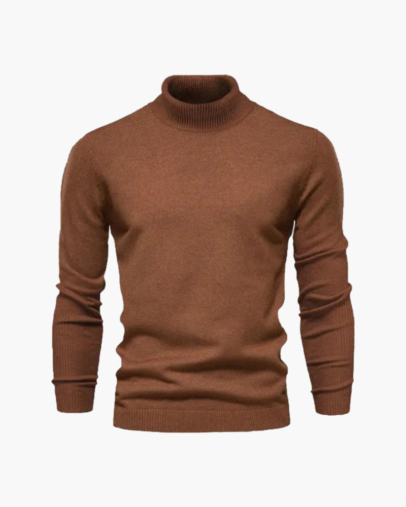 Elegant Merino Wool Roll Neck Sweater