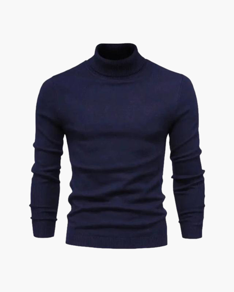Elegant Merino Wool Roll Neck Sweater