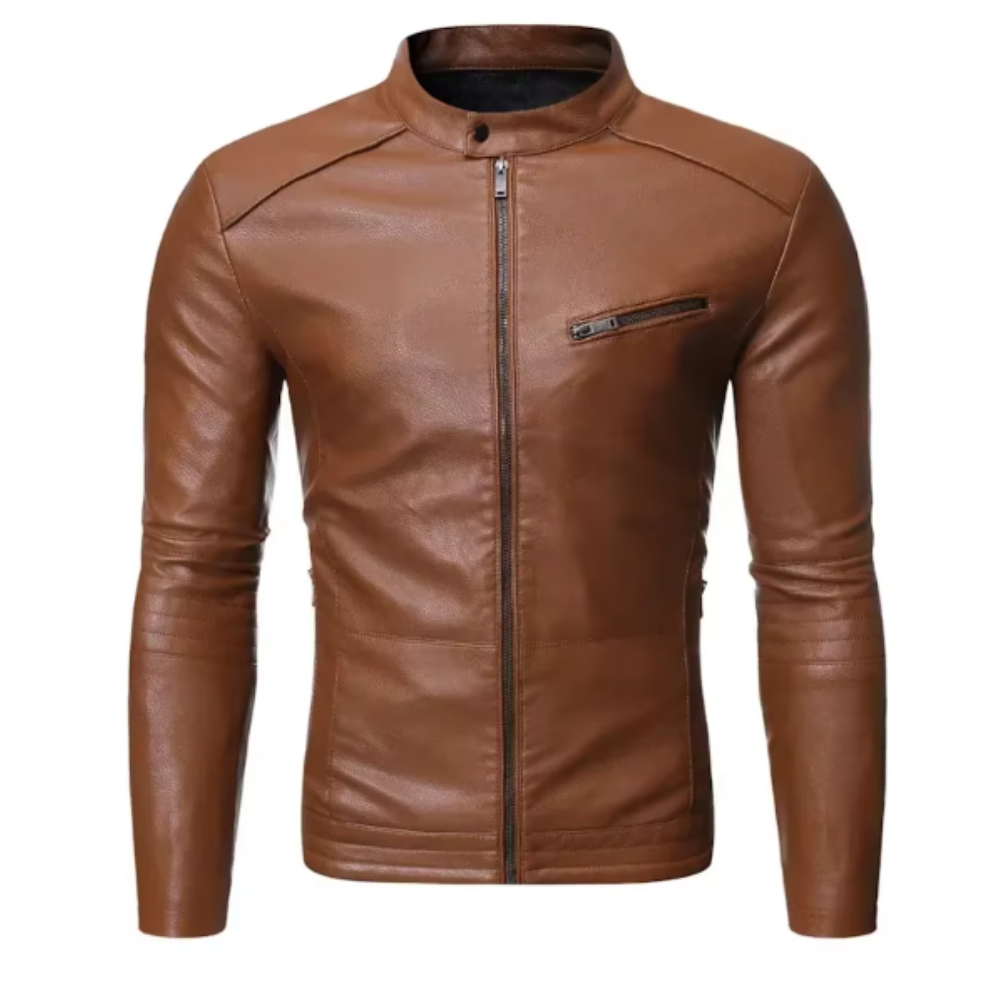 Classic Slim Fit Leather Jacket