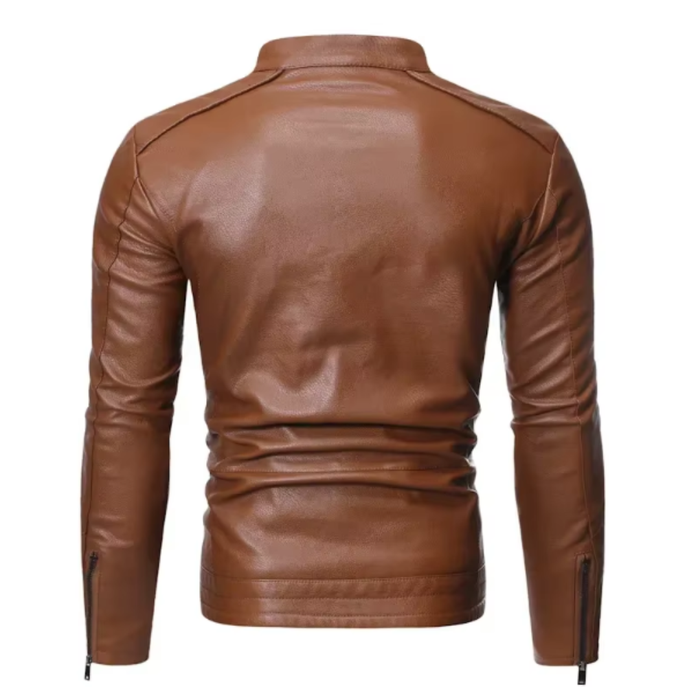 Classic Slim Fit Leather Jacket