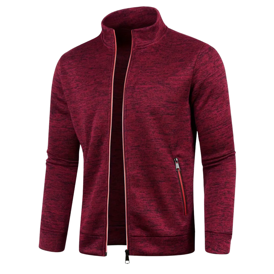 Clive Classic Zip-Up Knit Jacket