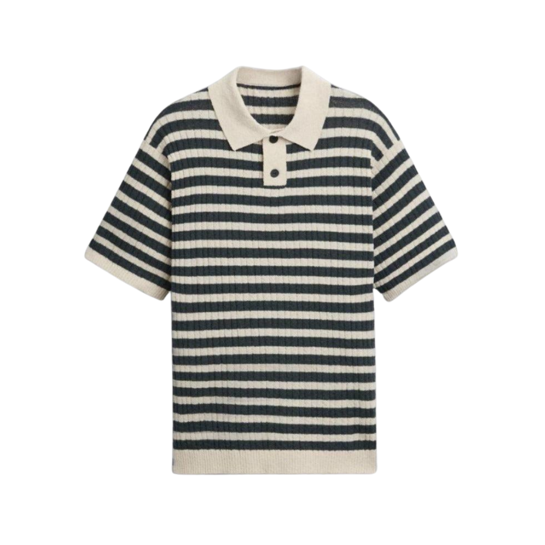 NOBA Gestricktes gestreiftes Polo