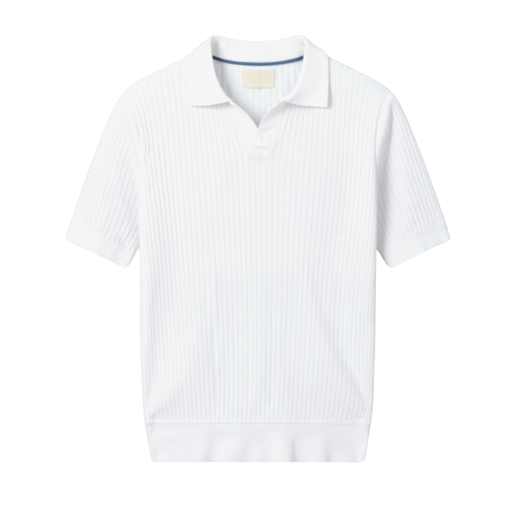 Pisa - Geripptes Baumwoll-Polo