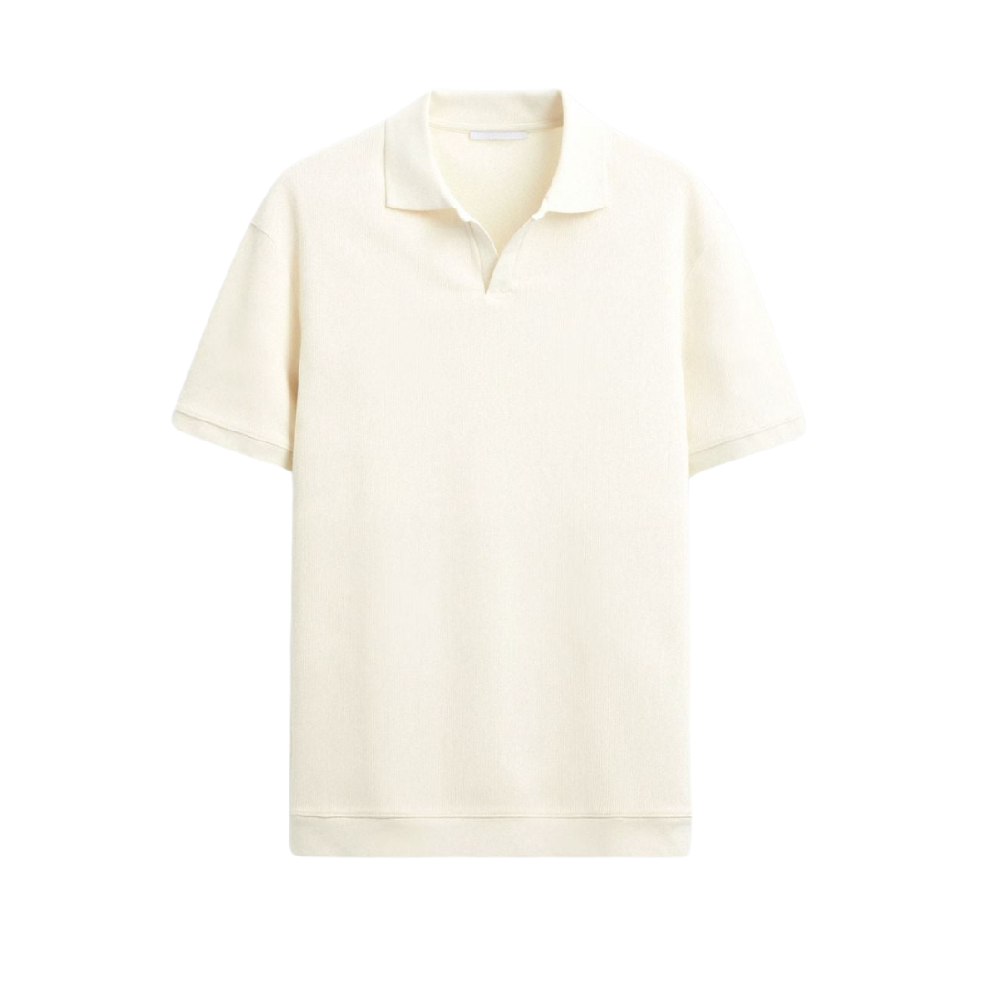 NOBA Poloshirt mit Wollstruktur