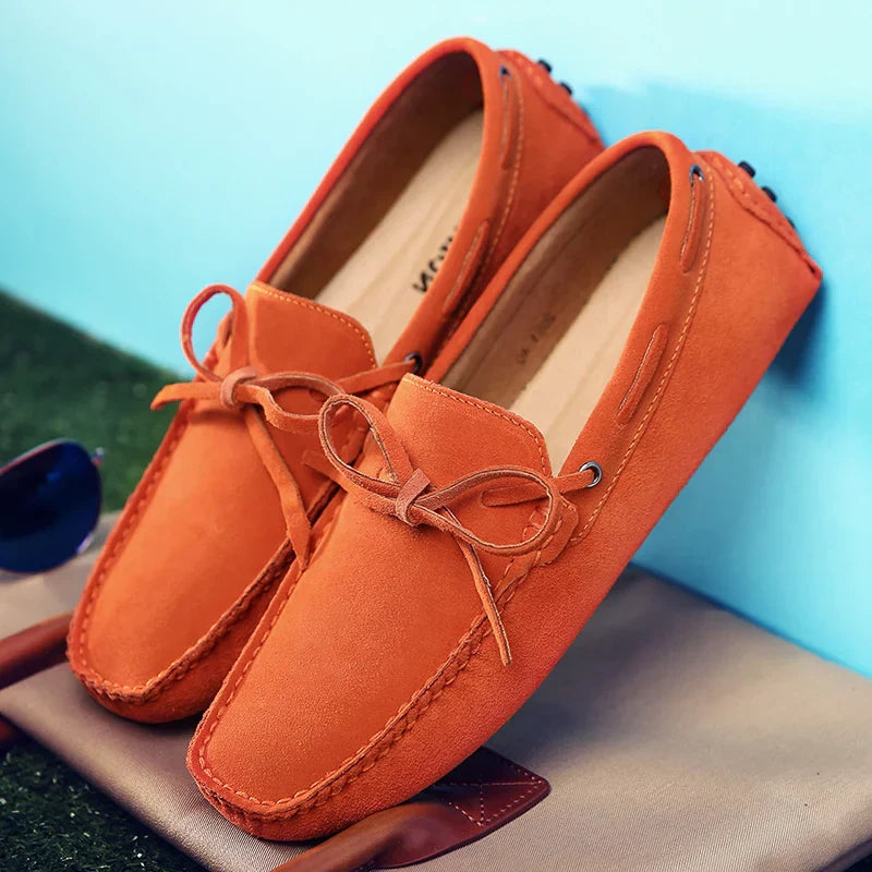 Lässige Wildleder-Sommer-Loafer