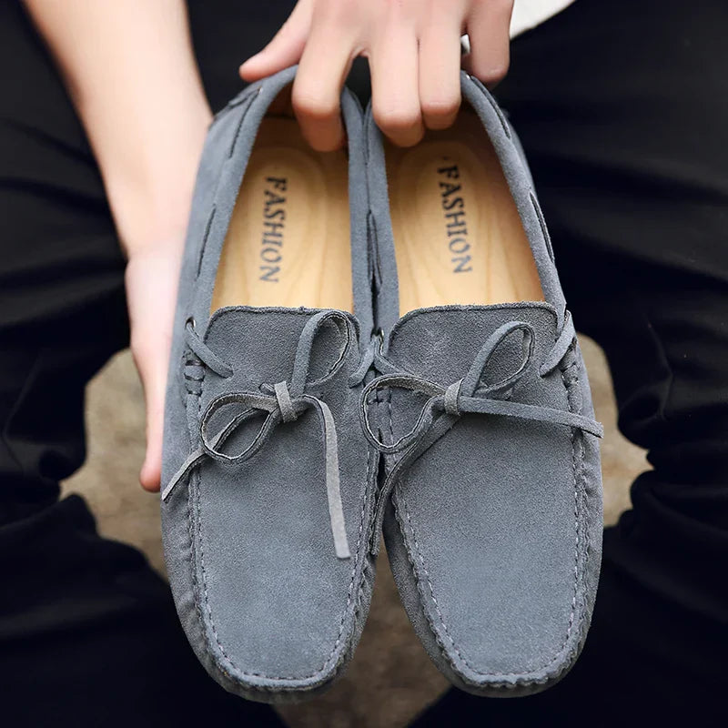Lässige Wildleder-Sommer-Loafer