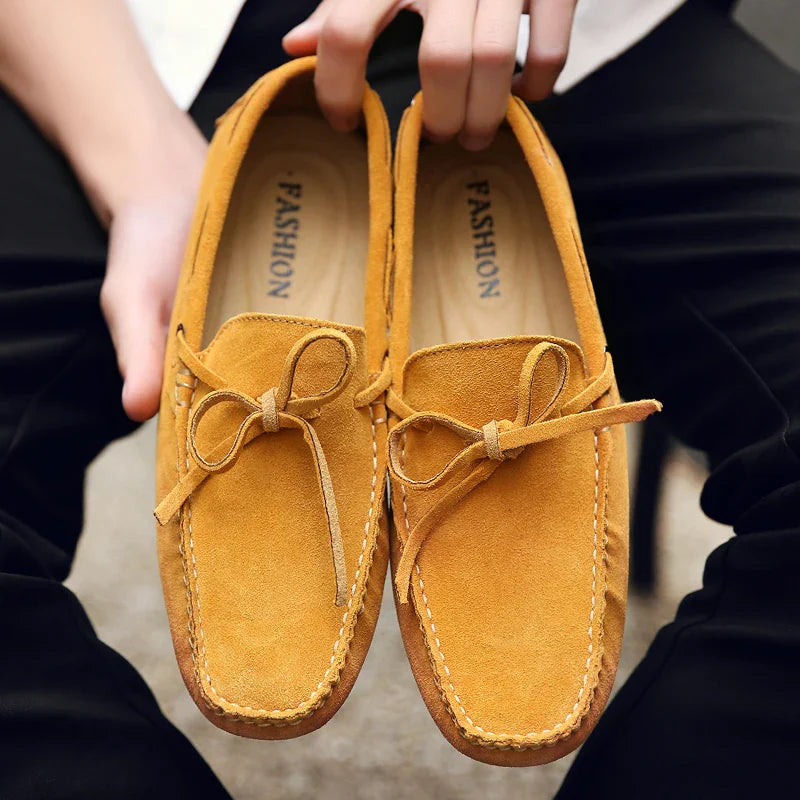 Lässige Wildleder-Sommer-Loafer