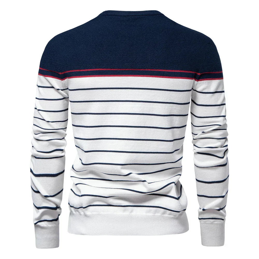 Classic Navy Striped Sweater