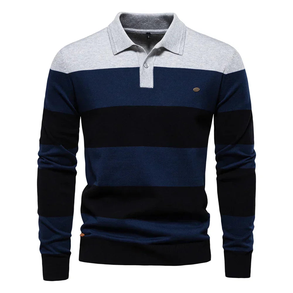 Minimalist Thin Stripe Pullover