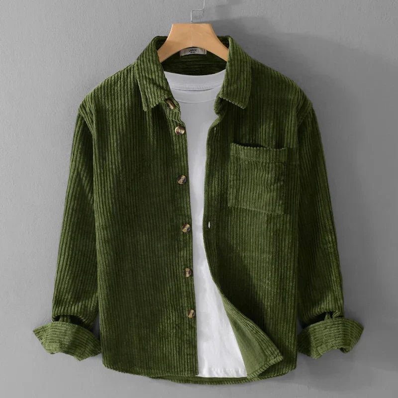 Minimalist Corduroy Shirt Jacket