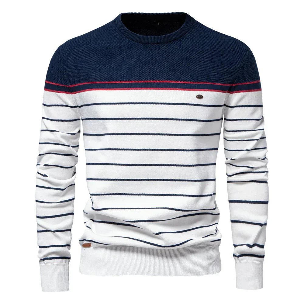 Classic Navy Striped Sweater