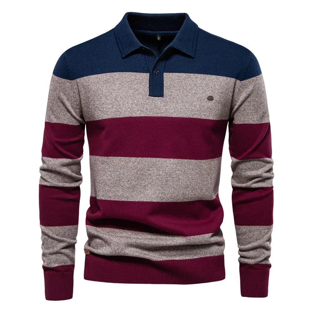 Minimalist Thin Stripe Pullover