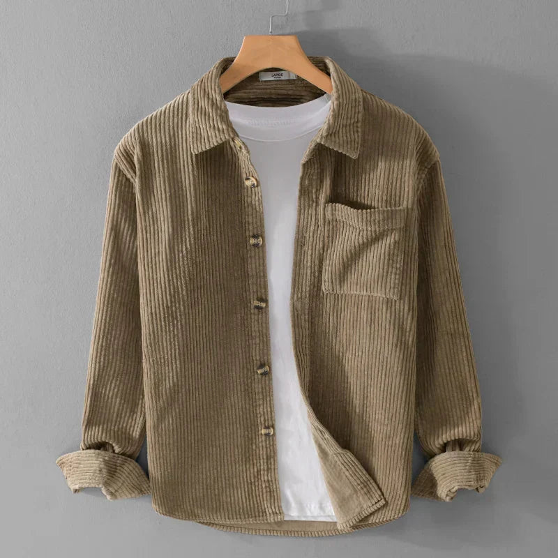 Minimalist Corduroy Shirt Jacket
