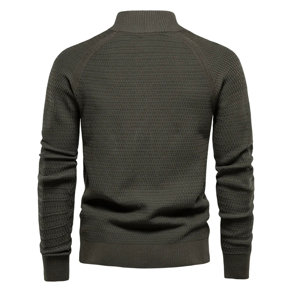 Cárdigan minimalista con cuello redondo