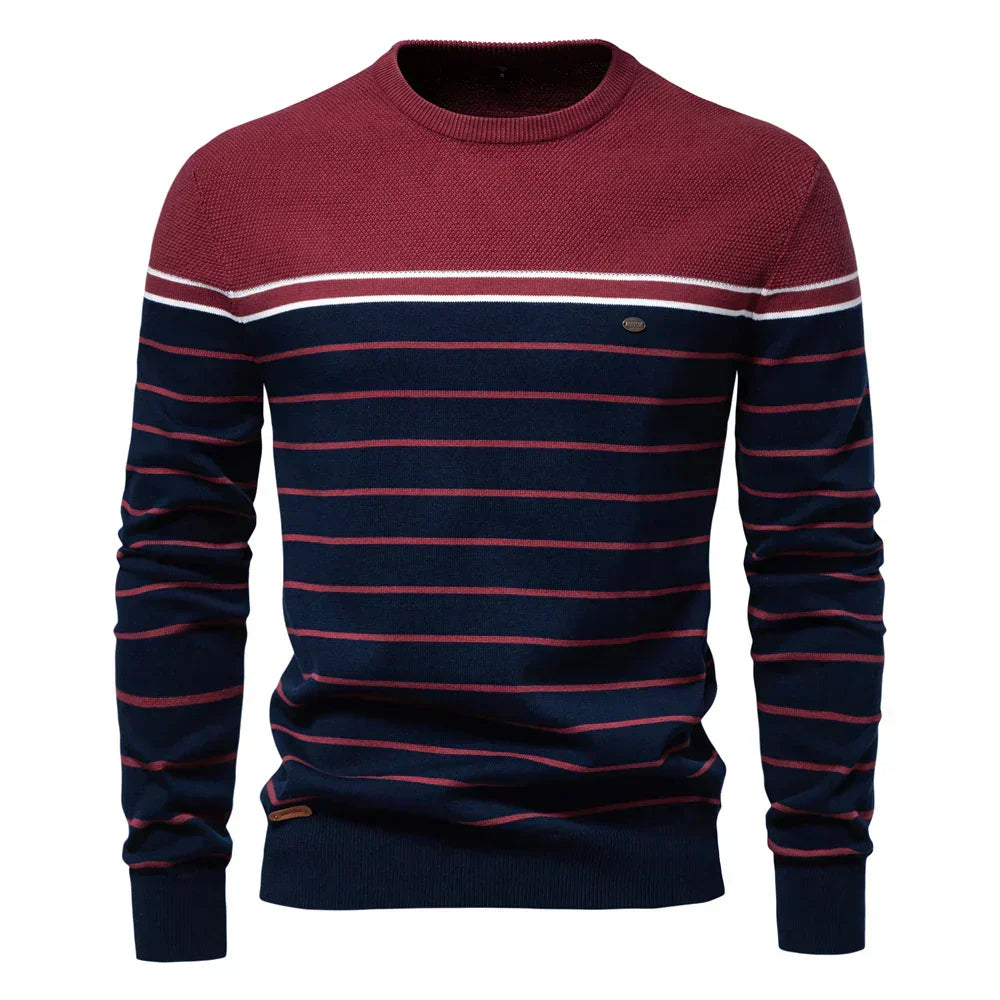 Classic Navy Striped Sweater