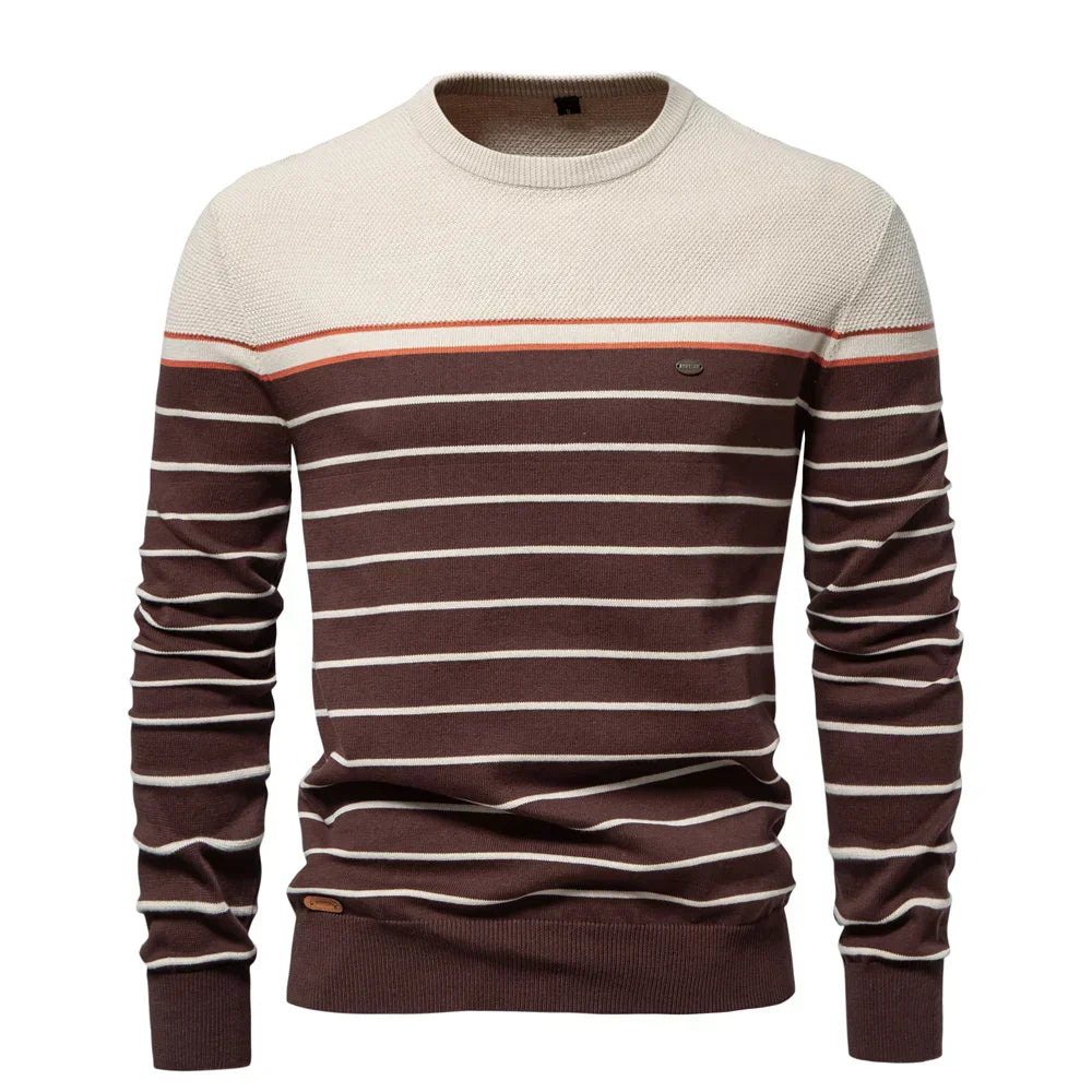 Classic Navy Striped Sweater