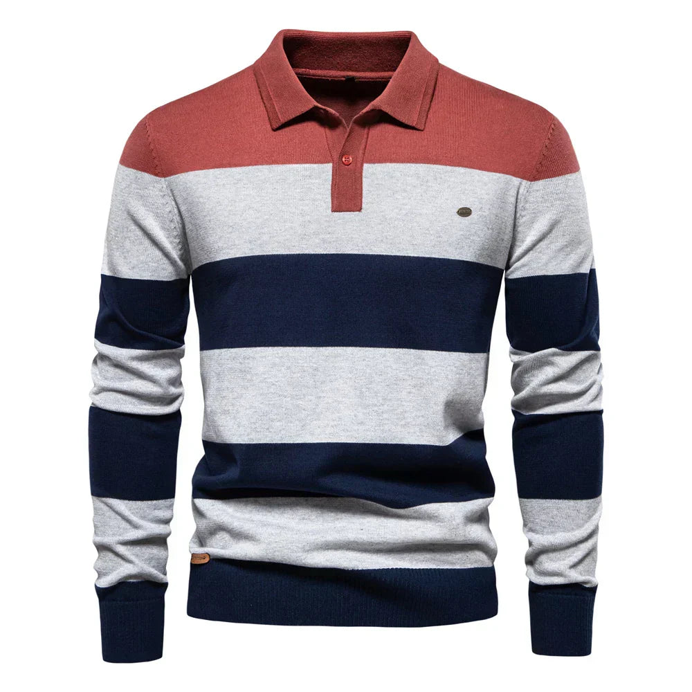 Minimalist Thin Stripe Pullover