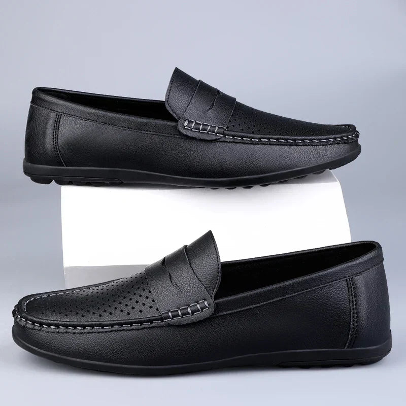 Klassische italienische Loafer aus Leder