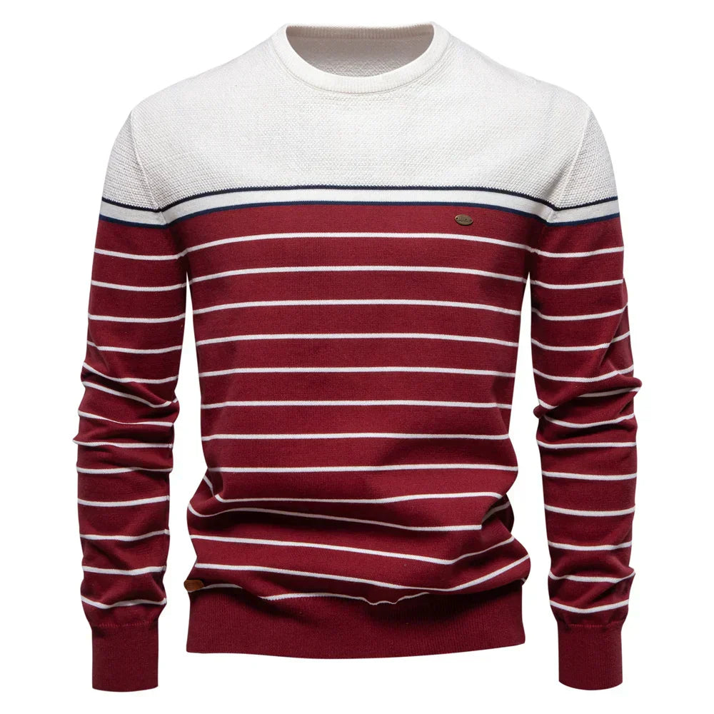 Classic Navy Striped Sweater