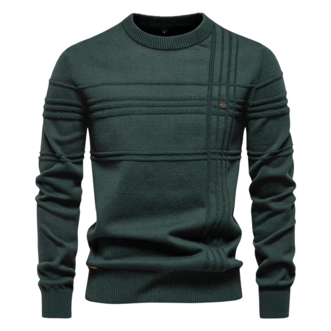 Premium Checkered Knit Sweater