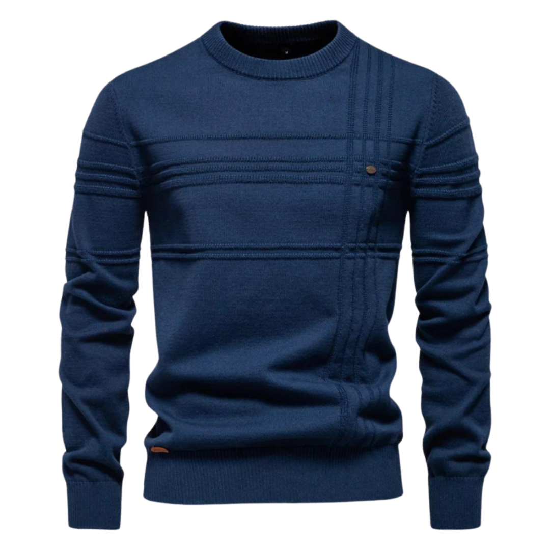 Premium Checkered Knit Sweater