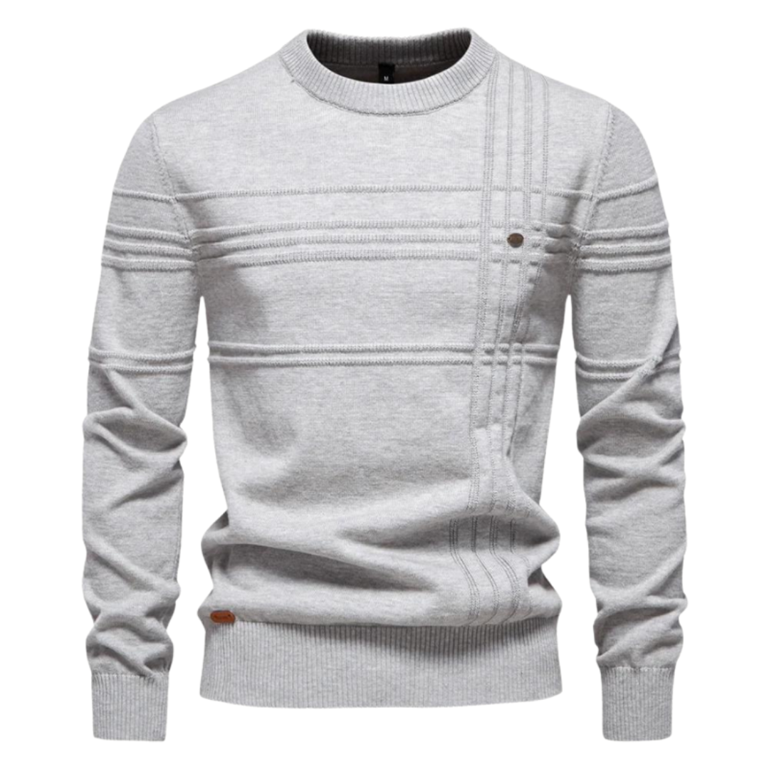 Premium Checkered Knit Sweater