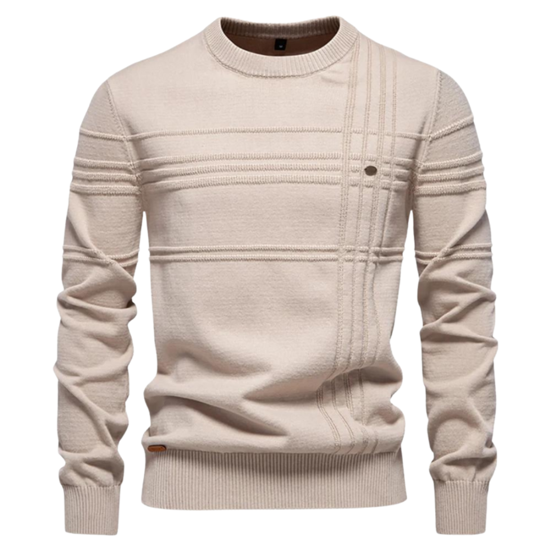 Premium Checkered Knit Sweater