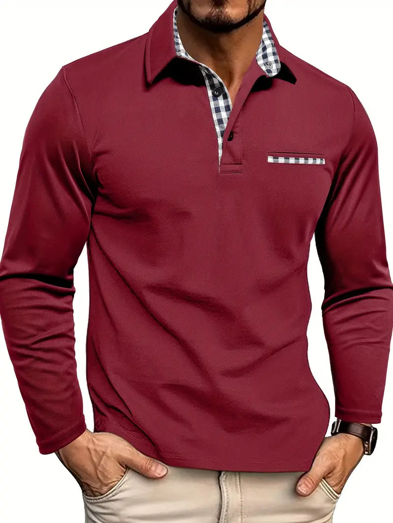 Martin Fitted Long Sleeve Polo