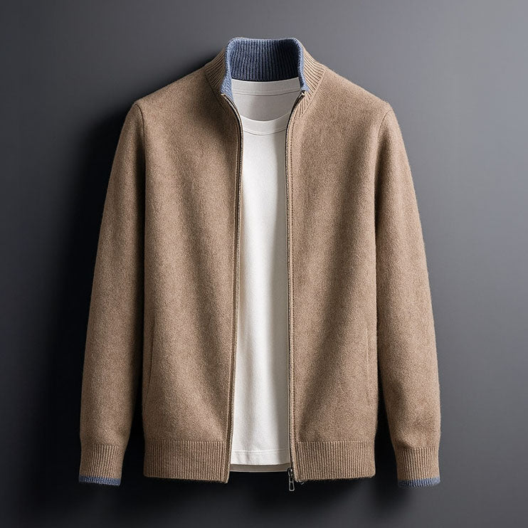ZIP-UP KNIT JACKET