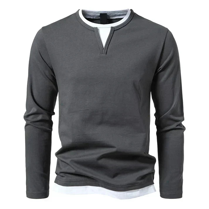 Essential Long-Sleeve Cotton T-Shirt