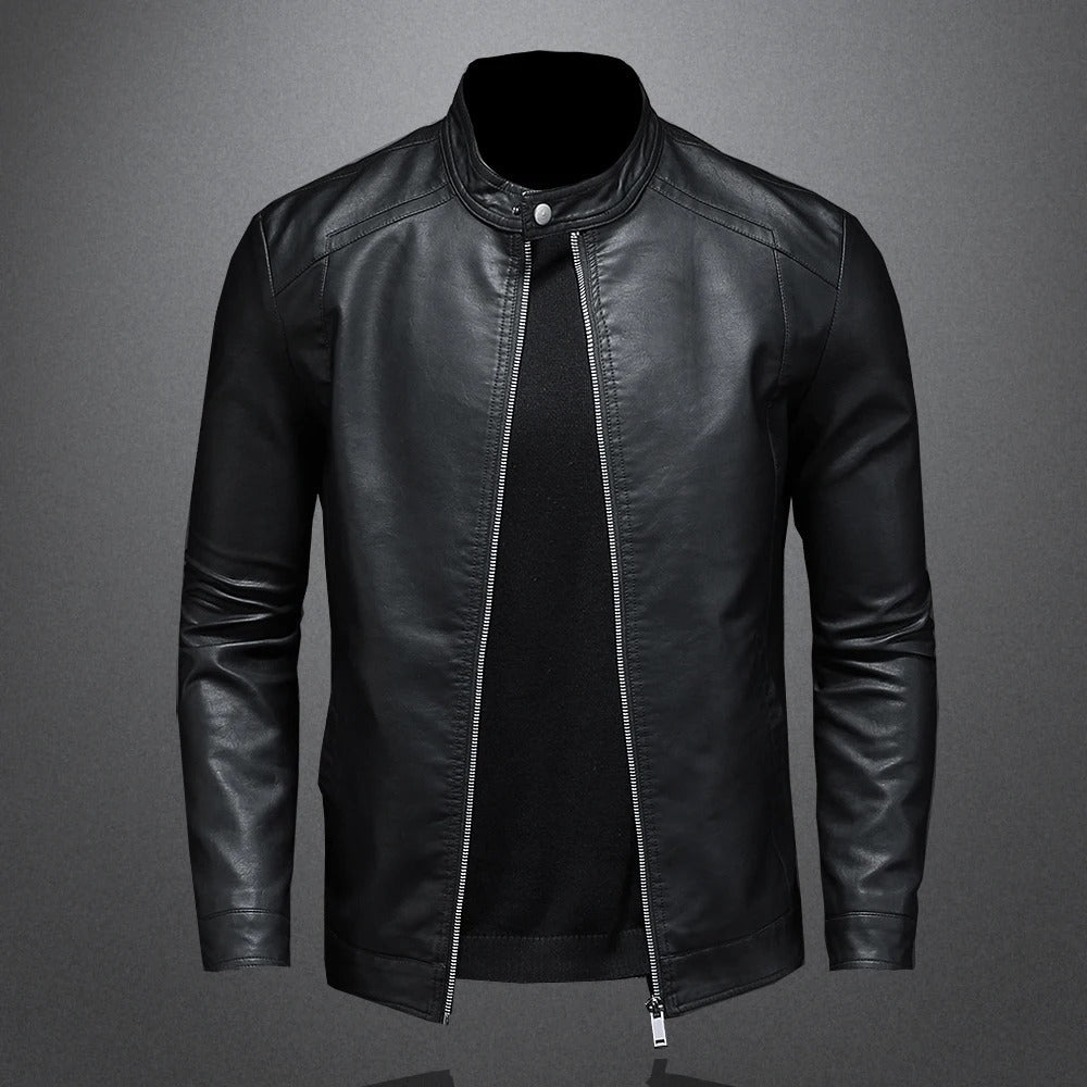 Vintage-Inspired Classic Leather Jacket