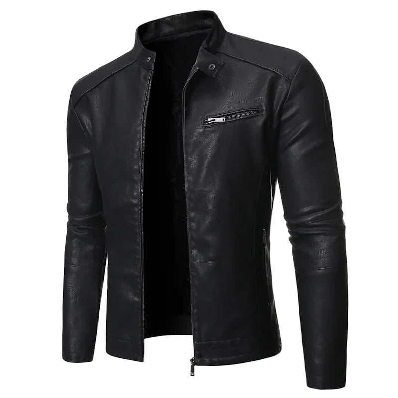 Classic Slim Fit Leather Jacket