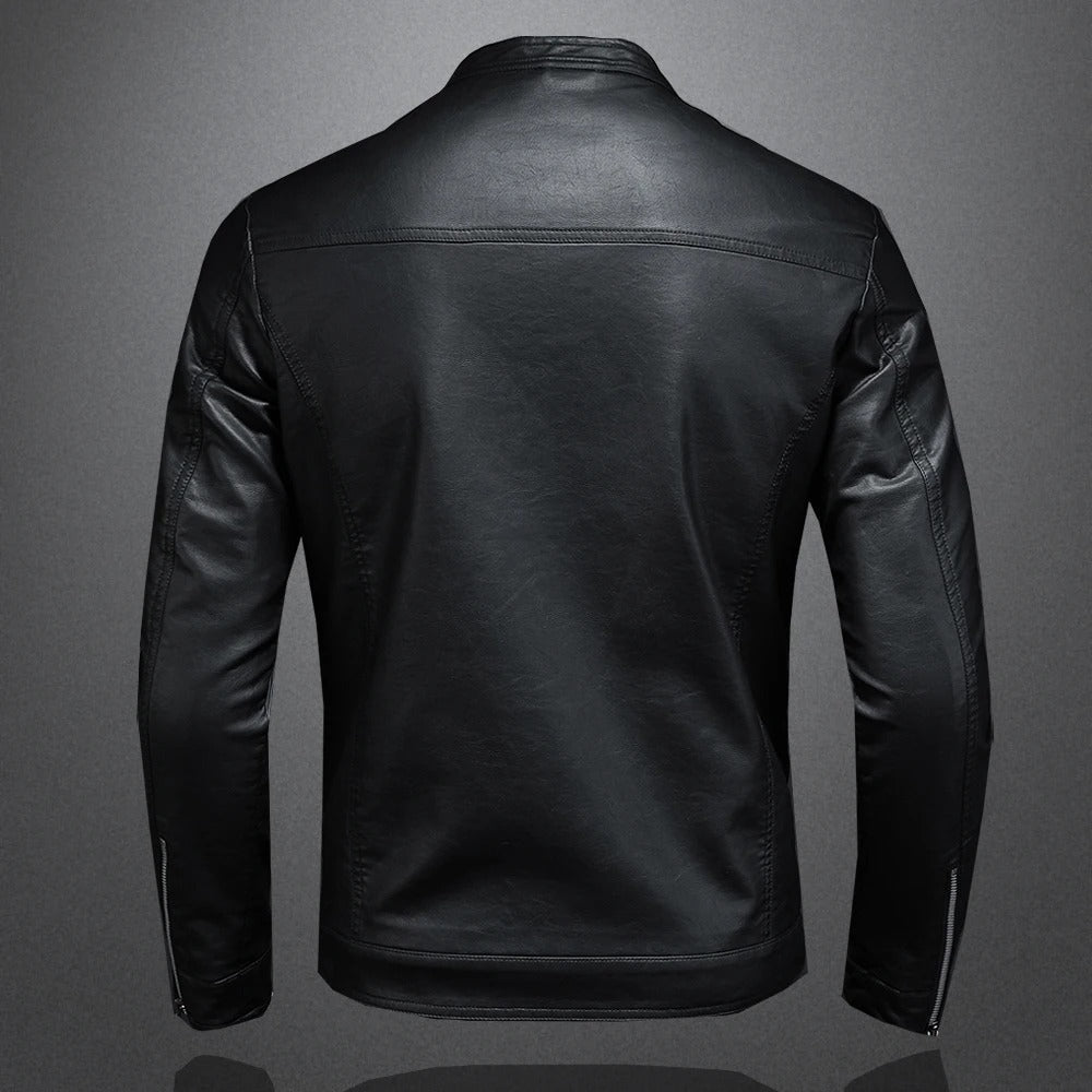 Vintage-Inspired Classic Leather Jacket