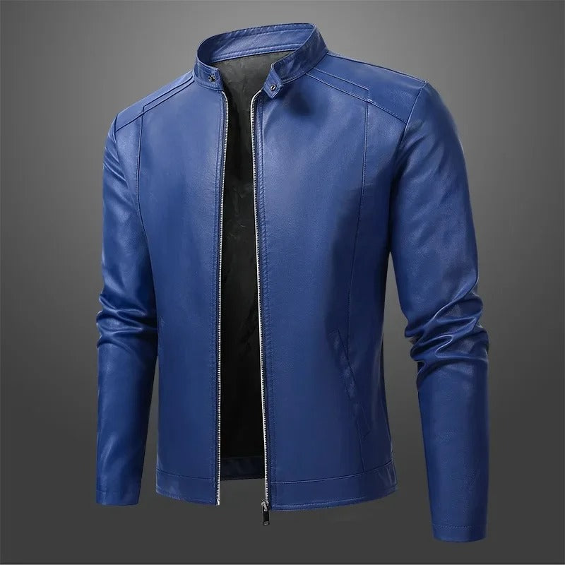 Double-Zip Tailored Moto Jacket