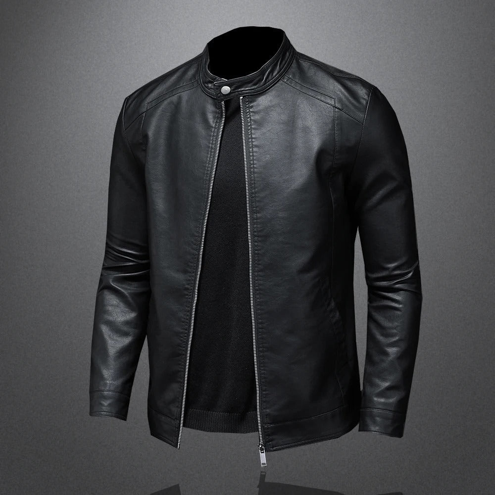 Vintage-Inspired Classic Leather Jacket