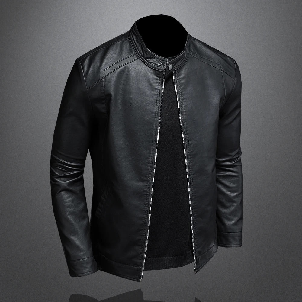Vintage-Inspired Classic Leather Jacket