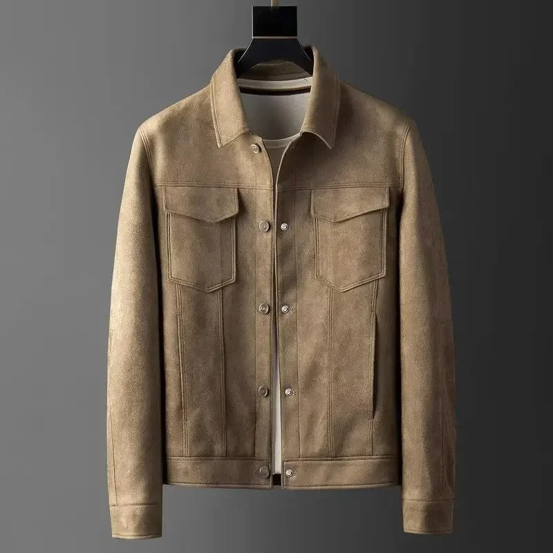 Elegant Lambskin Leather Jacket