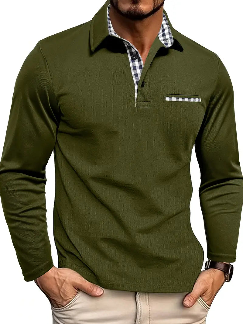 Martin Fitted Long Sleeve Polo