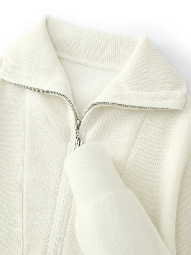 CAMISOLA COM MEIO FECHO 100% CAXEMIRA