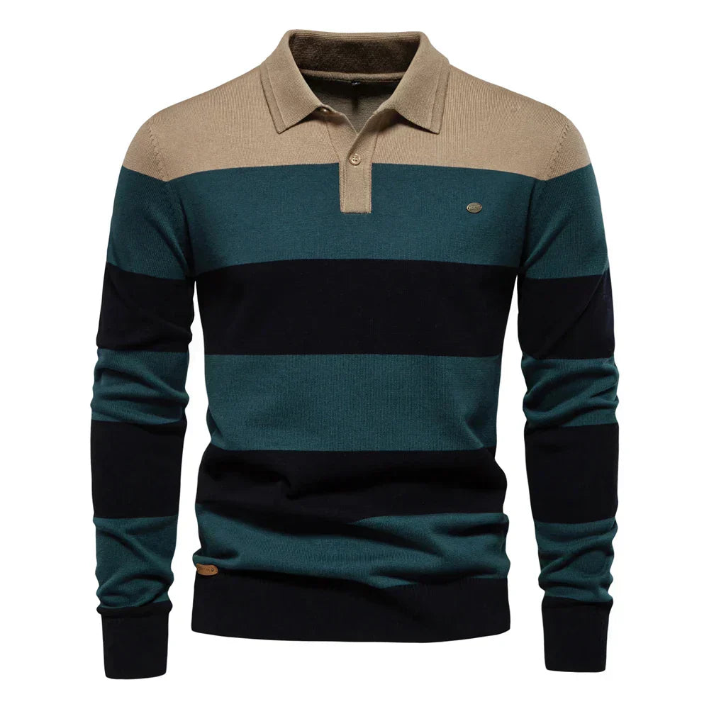 Minimalist Thin Stripe Pullover