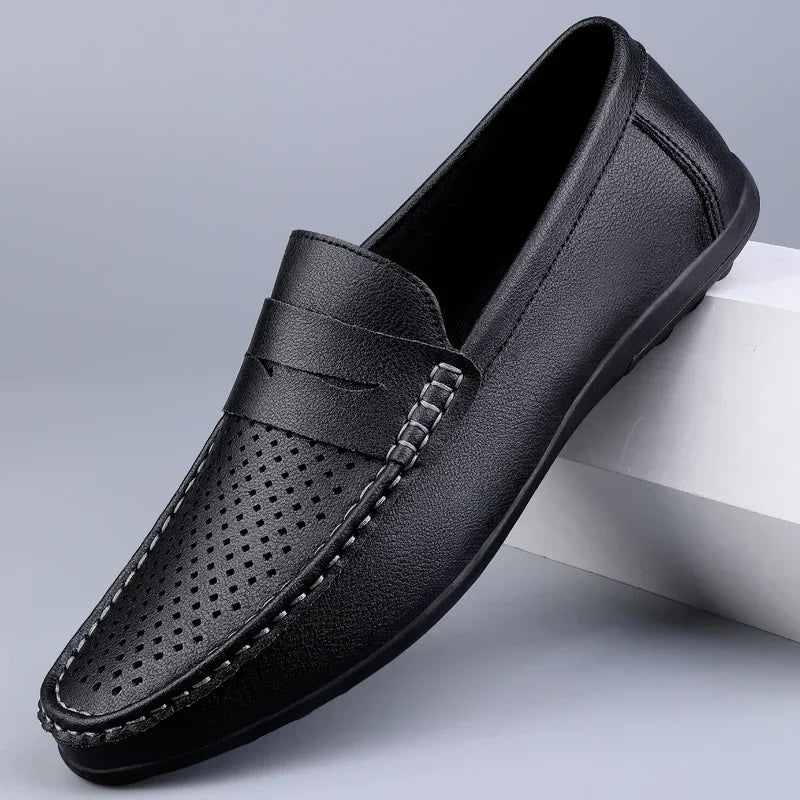 Klassische italienische Loafer aus Leder