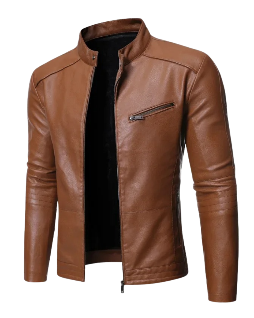 Classic Slim Fit Leather Jacket