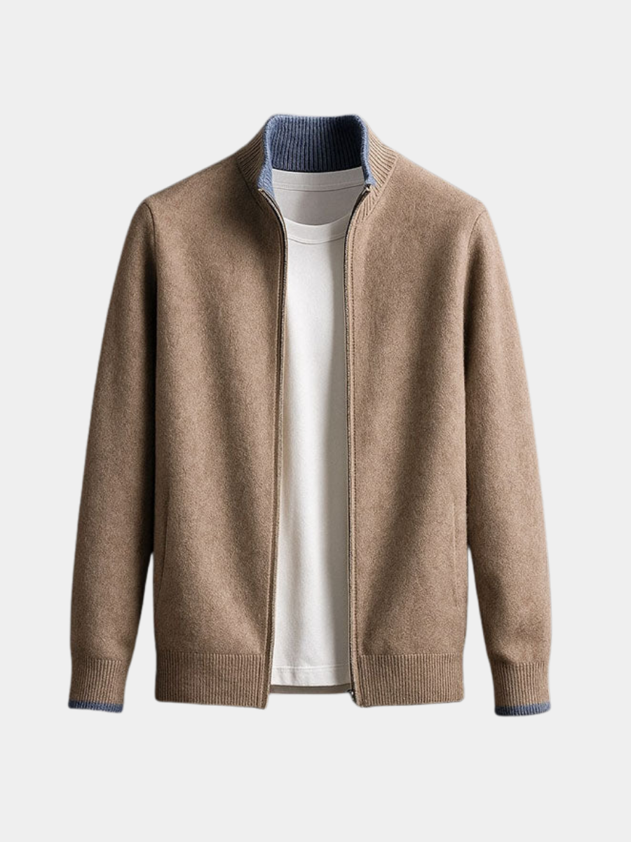 Chaqueta de punto con cremallera