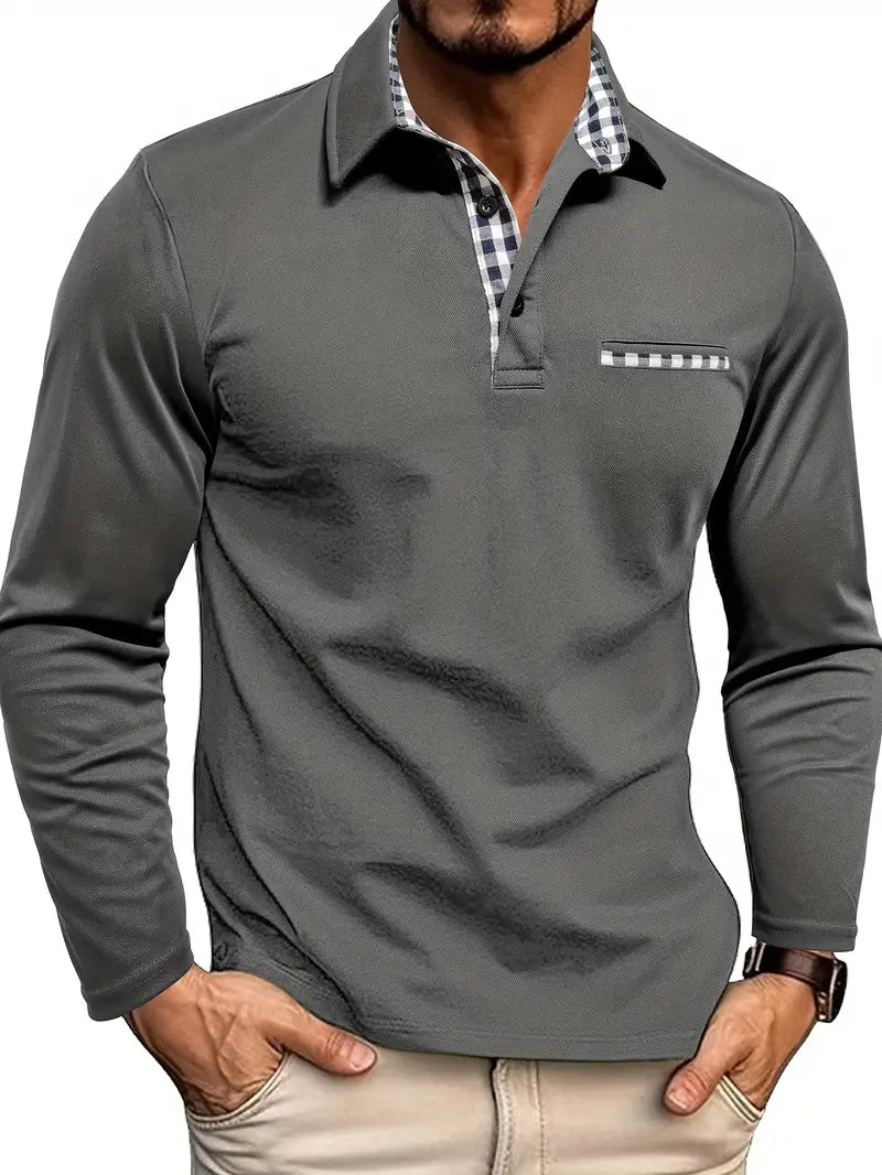 Martin Fitted Long Sleeve Polo